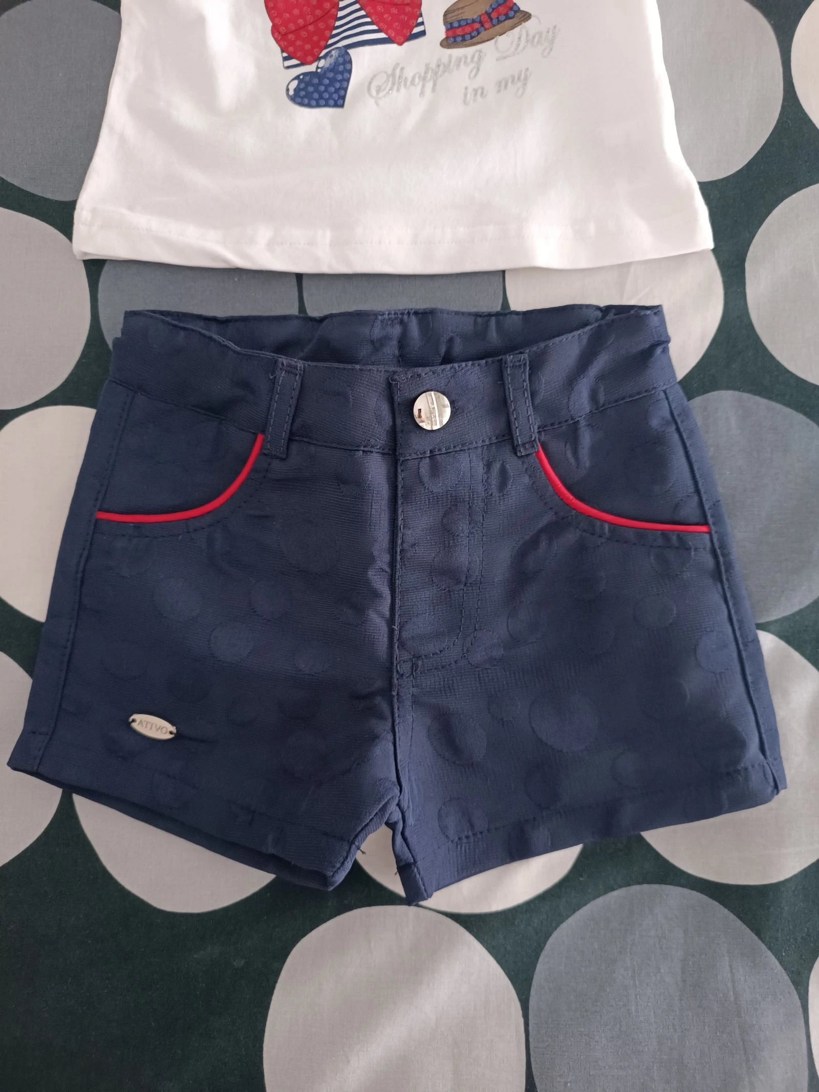 Conjunto Ativo 6 meses - Camiseta y Pantalones Cortos Azul Marino 💙 – photo 4